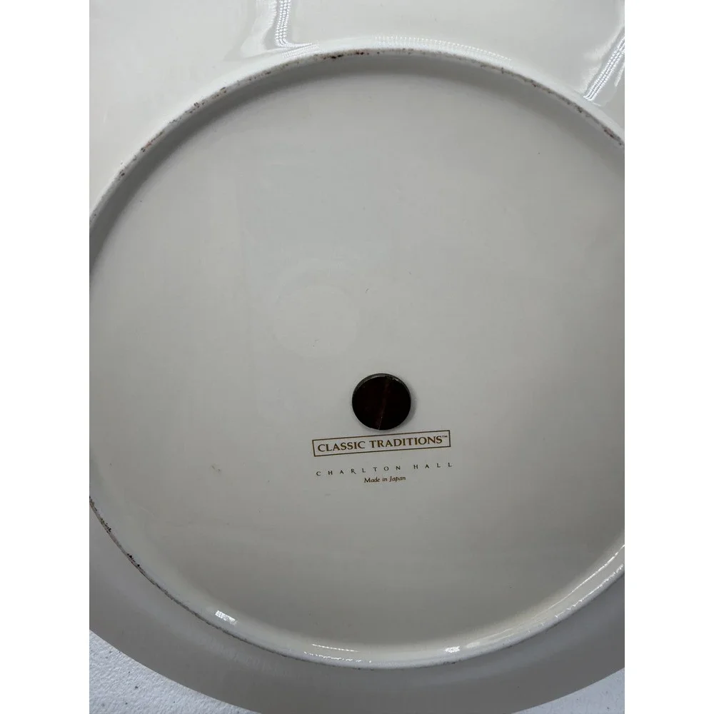 Classic Traditions Charlton Hall 2 Tier Serving Tray Christmas Horse Japan